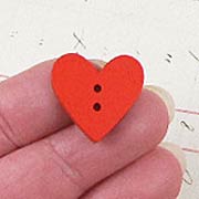 20mm Red Heart Buttons*