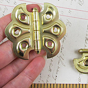 Large Butterfly Hinges - Brass