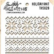 Tim Holtz Stencil - Holiday Knit