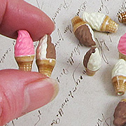 Ceramic Ice Cream Cone Bead