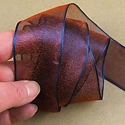 1-1/2 Inch Sheer Purple Iridescent Ribbon