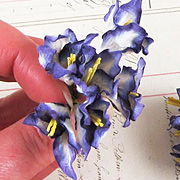 Purple Iris Paper Flowers