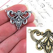 Art Nouveau Iris Connectors