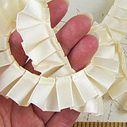Ivory Pleated Ribbon