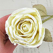 Large Ivory Paper Rose