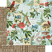 Time To Flourish - January Flourish Scrapbook Paper