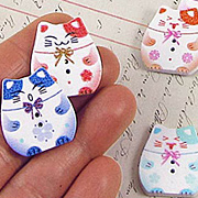 Japanese Cat Buttons*