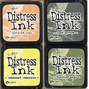 Distress Mini Ink Kit - Kit 10 - Soft Rose & Sage