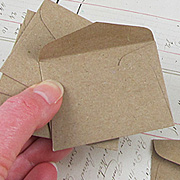 Tiny Envelopes - Brown Bag Kraft*