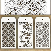 Tim Holtz MINI Stencils - Latticework, Blossom, Gothic