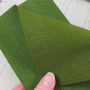 Heavy Double-Sided Crepe Paper - Leaf Moss Green