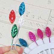 Colorful Leaf Stick Pins