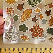 Colorful Leaves Vellum Stickers