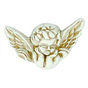 Large Ivory Cherub Buttons