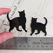 Acrylic Black Standing Cat Cut-Out