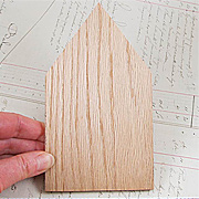 Wood House Shape - Large*