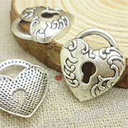 Large Silver Heart Lock*