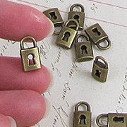 Tiny Bronze Pad Locks*