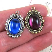 14x10mm Looking Glass Oval Settings & Cabs