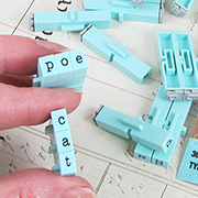 Clickable Typewriter Alphabet Stamps 3/16 Inch - Lowercase