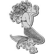 Mermaid with Seahorse Cling Stamp