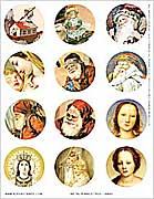 Metal-Rimmed Christmas Tags
