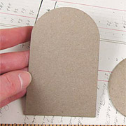 Mini Arched Chipboard Pennants