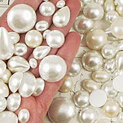 Mixed Flat Back Pearls