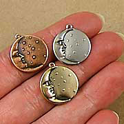 Moon Face Charm - 3 Colors