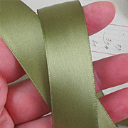 Moss Green 7/8 Inch Satin Ribbon