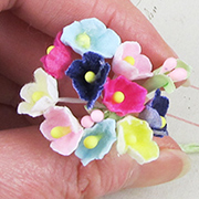 Small Felt Flowers - Multicolor