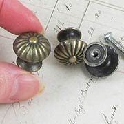 Fluted Mushroom-Shaped Knobs