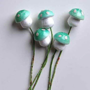 Mushrooms - Turquoise