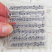 Music Notes Clear Stamp