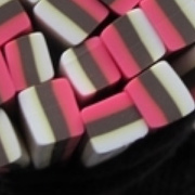 Polymer Clay Cane - Neapolitan Stripes Square Cane