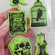 Nevermore Cling Stamp Set