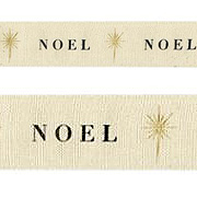 Printed Canvas Ribbon - Noel