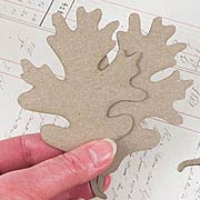 Oak Leaf Die-Cut Chipboard