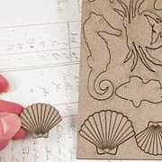 Ocean Finds Chipboard Embellishments