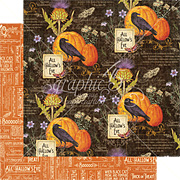 Time To Flourish - October Flourish Scrapbook Paper