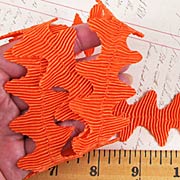 Wavy Orange Ric Rac Trim