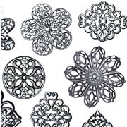 Filigree Embellishment Set - Old Silver*