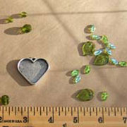 Olivine Glass Leaves
