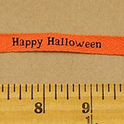 Happy Halloween Twill Tape