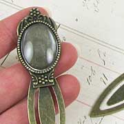 Bronze Bookmark with Oval Setting*