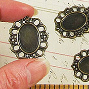 18x13mm Oval Filigree Settings*