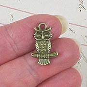 Antique Bronze Owl Charms*