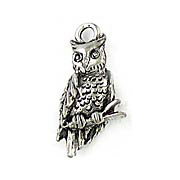 Cast Pewter Owl Charms