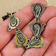 Oxidized Gold Rosary Connectors