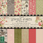 Sweet Paris 8x8 Paper Set